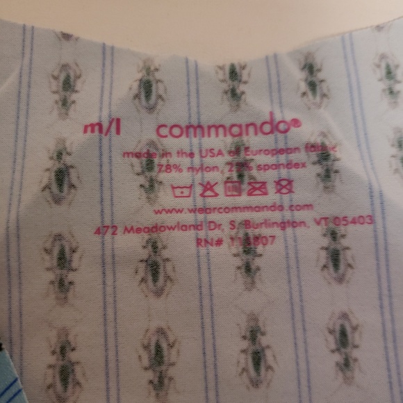 COMMANDO Microfiber Thongs M/L Blue Ants - Picture 3 of 3